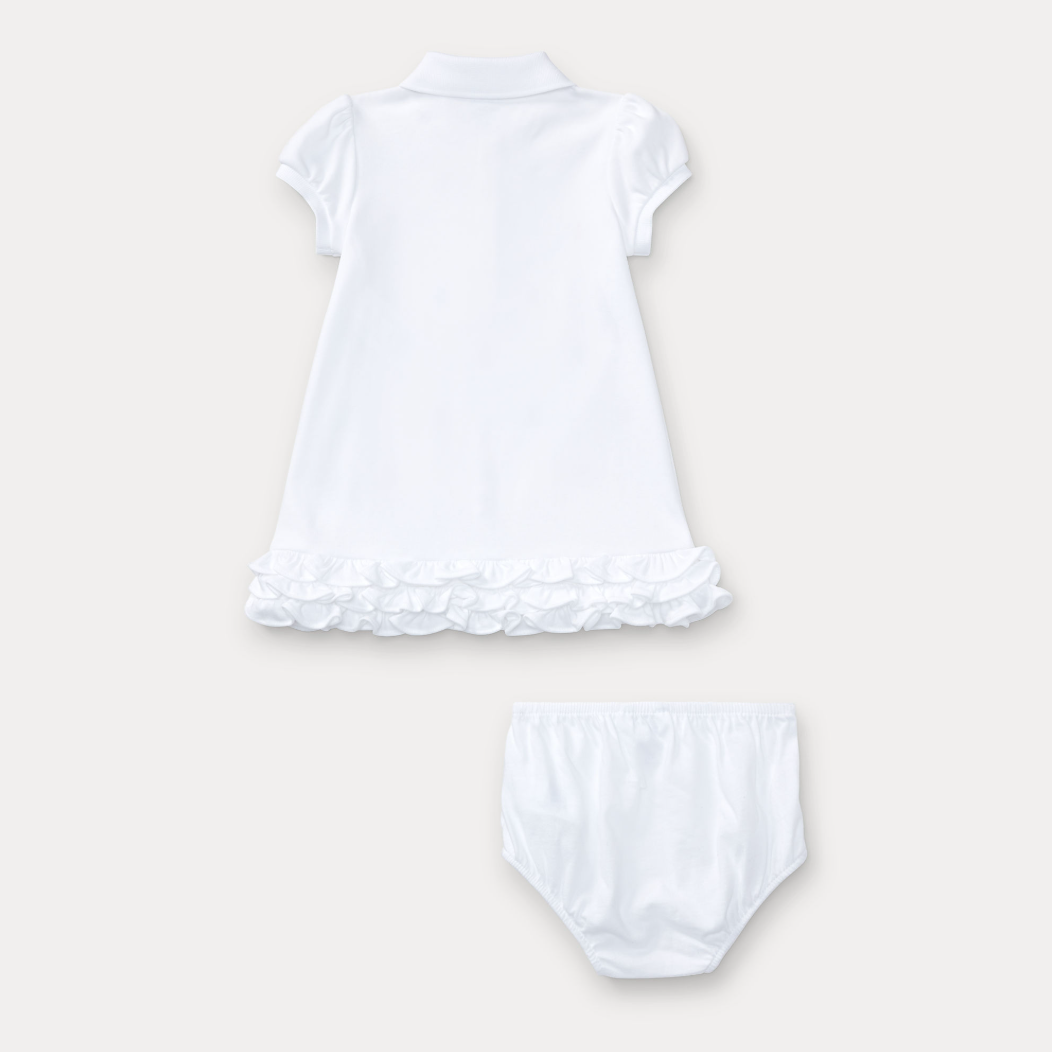 Schiffli Dresses Knit White