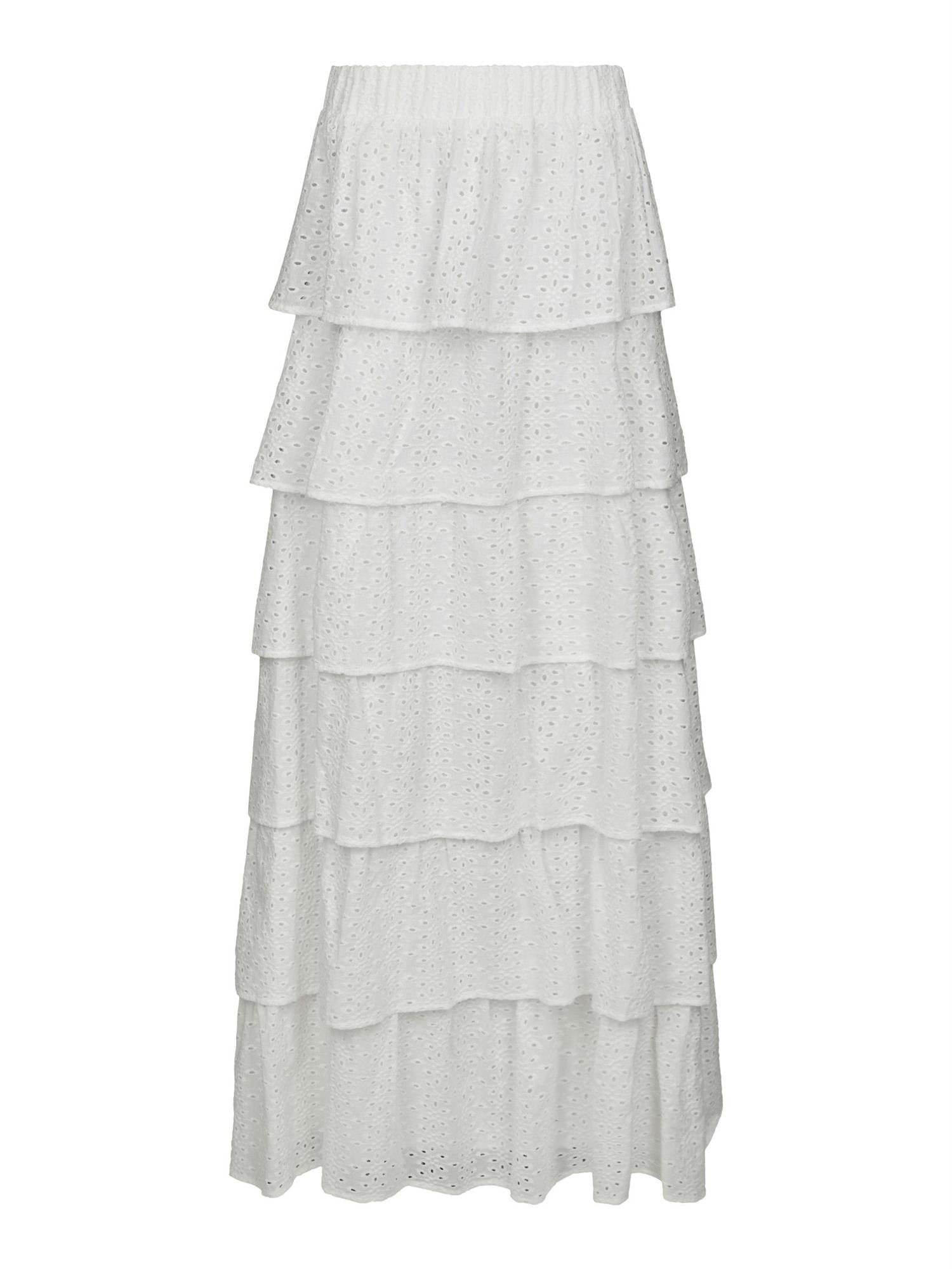 Morris Emb Skirt Off white