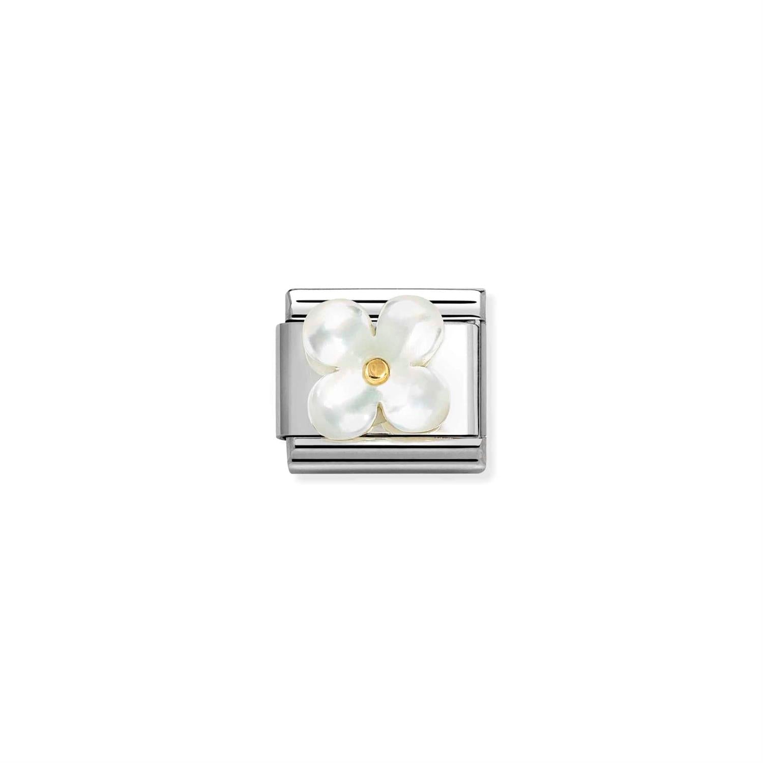 Flower Mother of Pearl White