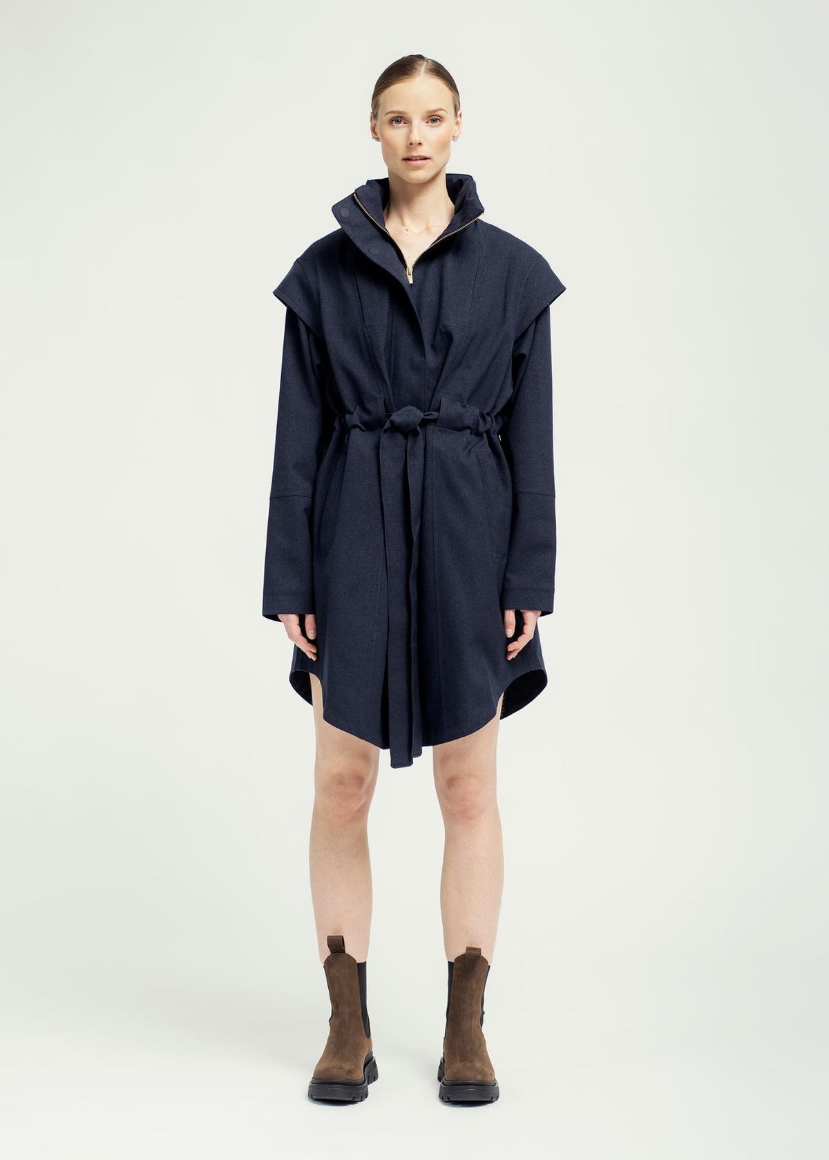 Monsun Coat Dark Navy