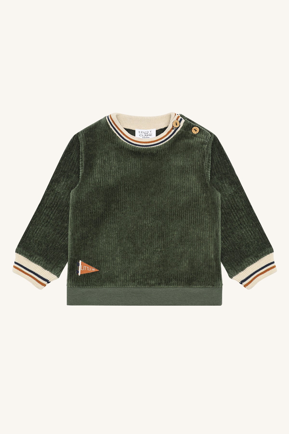 Sofus Ribbed Velur Genser Deep Ivy