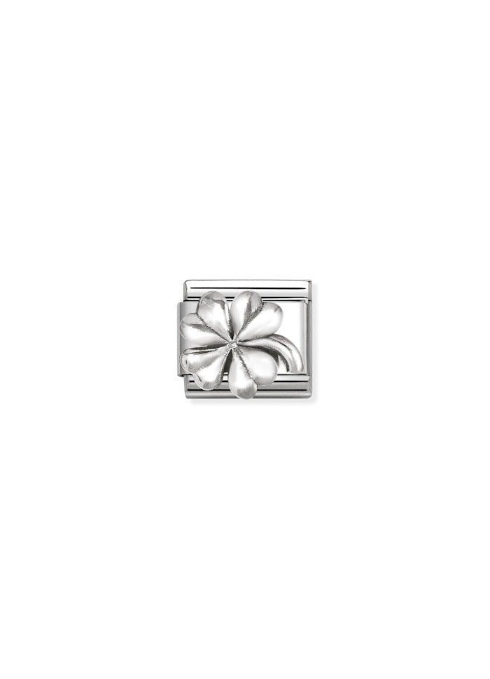 Oxidized Four Leaf Clover