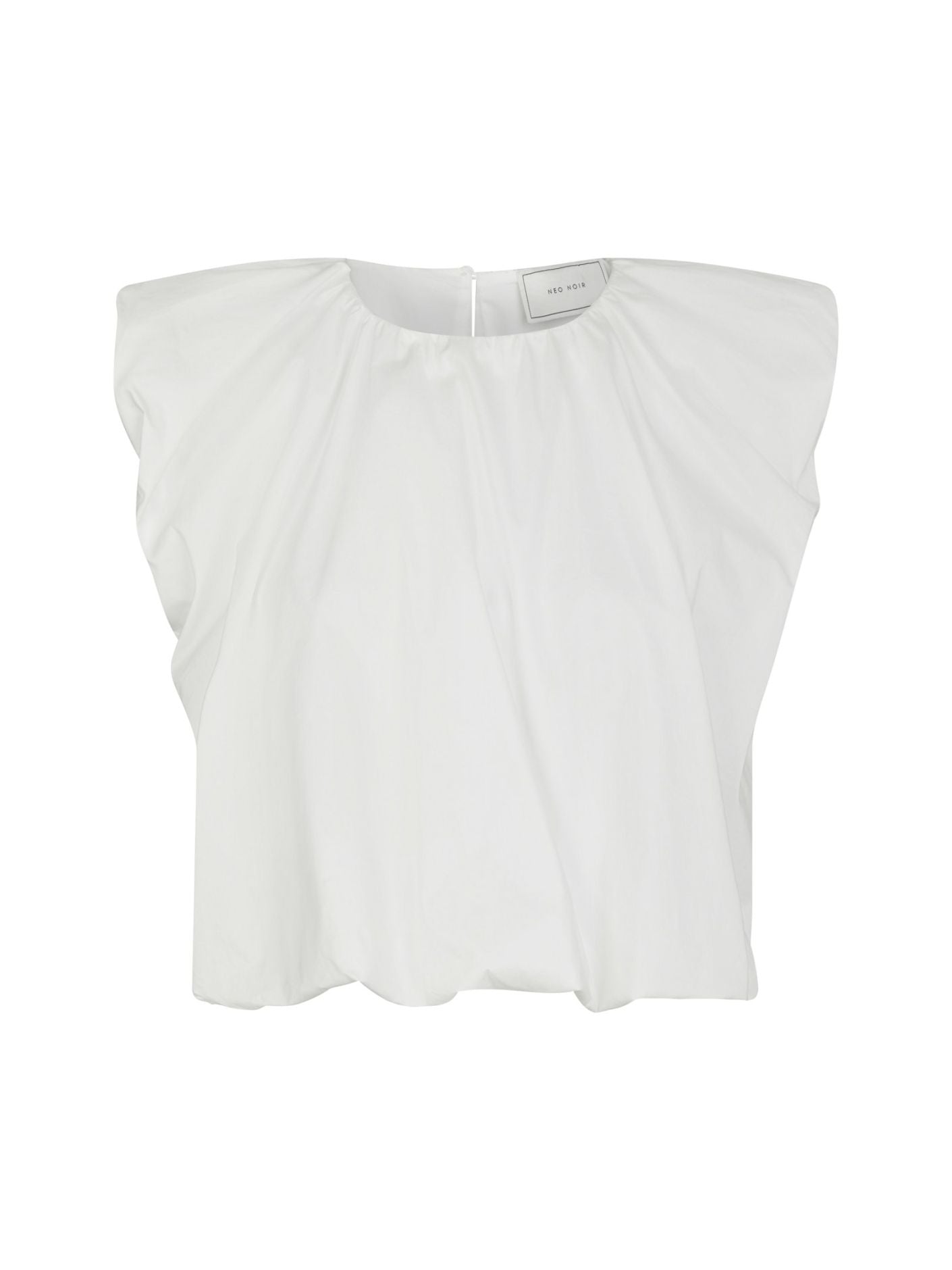 Ivania Poplin Top White