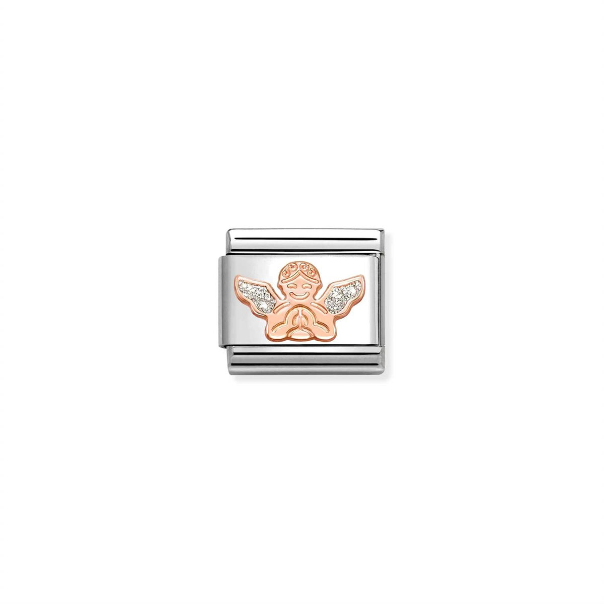 Silver Glitter Angel Rosegull