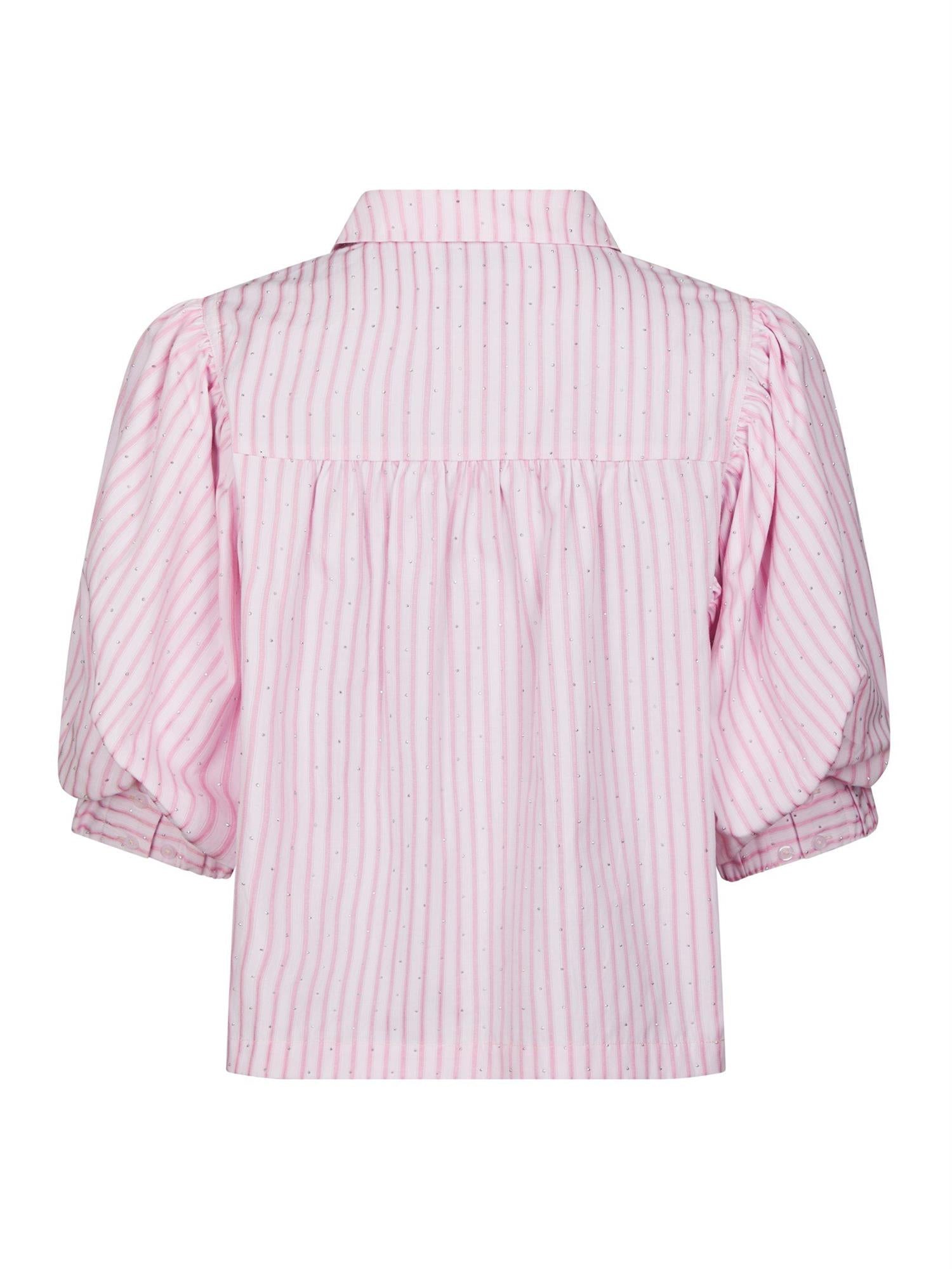 Etta Soft Stripe Stone Shirt Light Pink