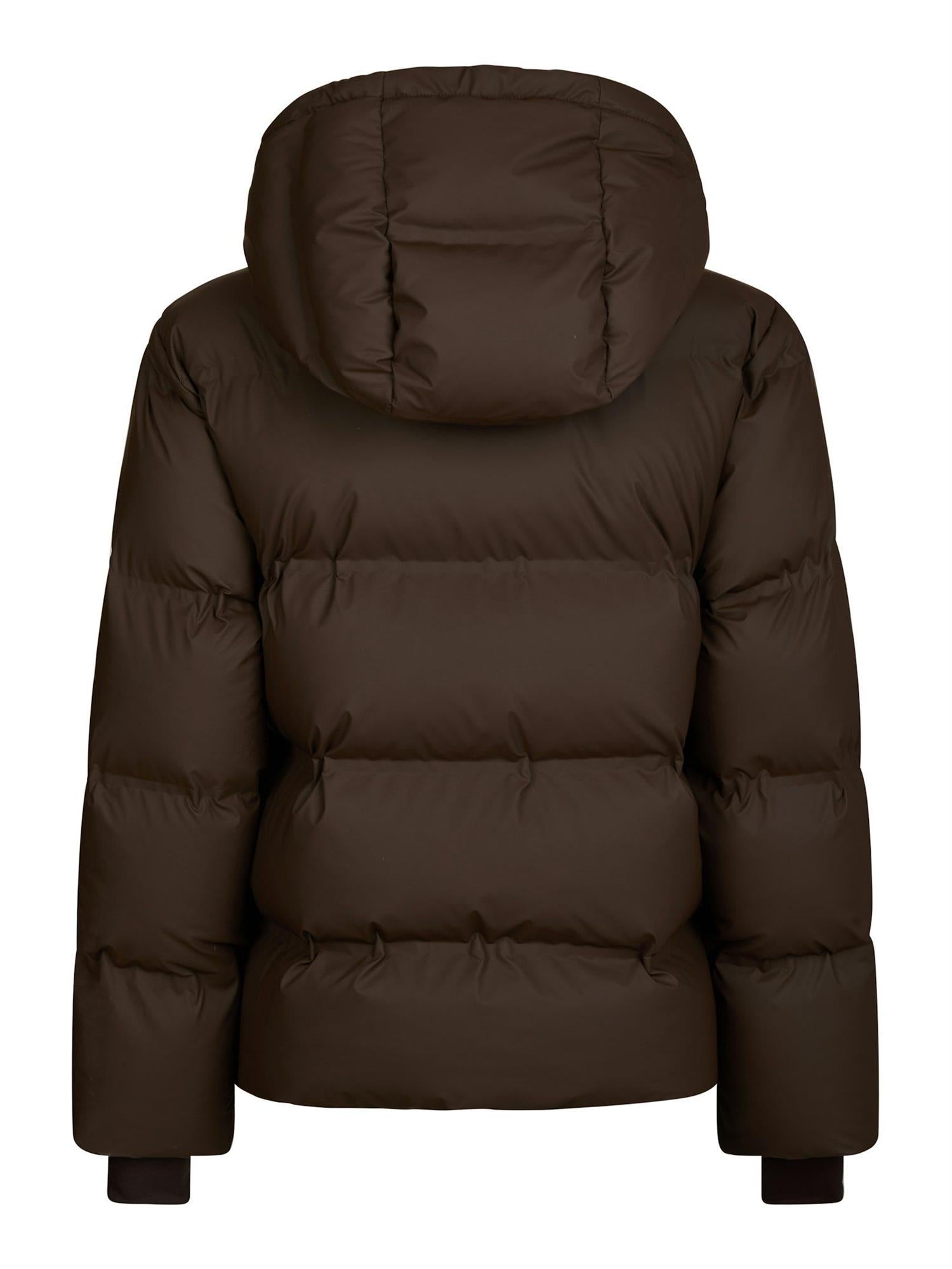 Fox Puffer Jacket Dark Brown