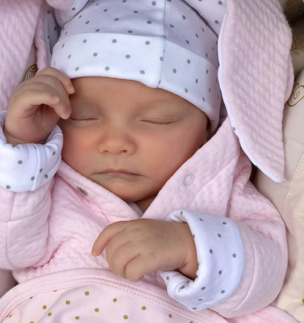 Bunny Cardigan Baby Pink