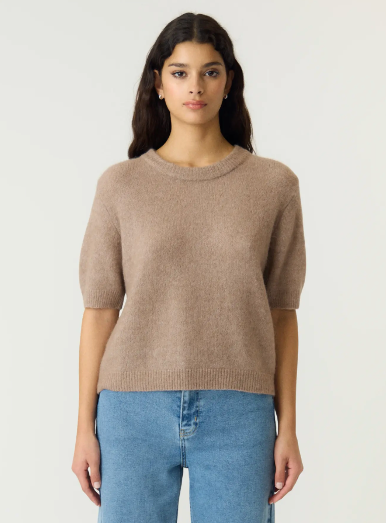 YASJOHI SS Wool BLend Pullover Taupe Gray