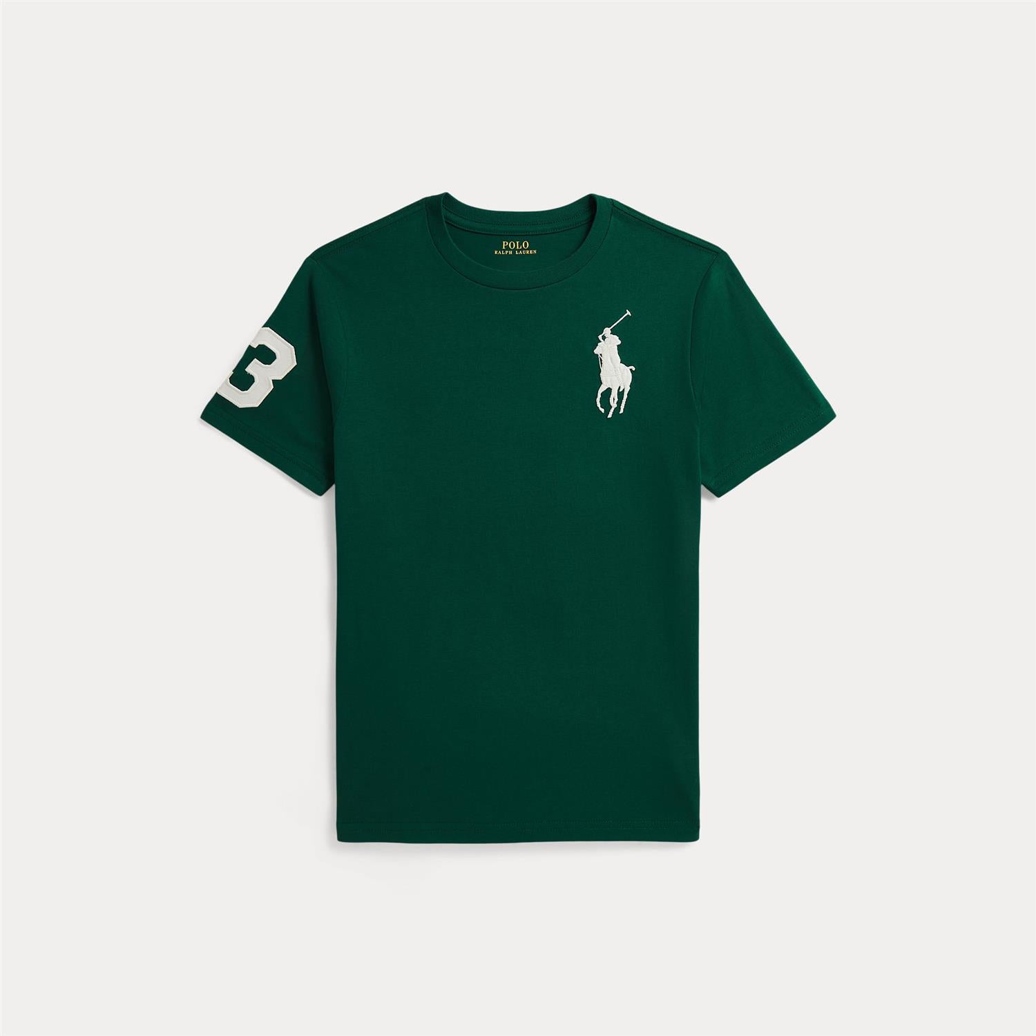 Cotton Jersey Crewneck Tee Hunter Green