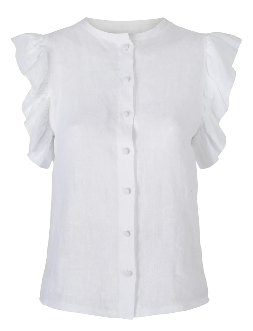 Pauline Linen Shirt White