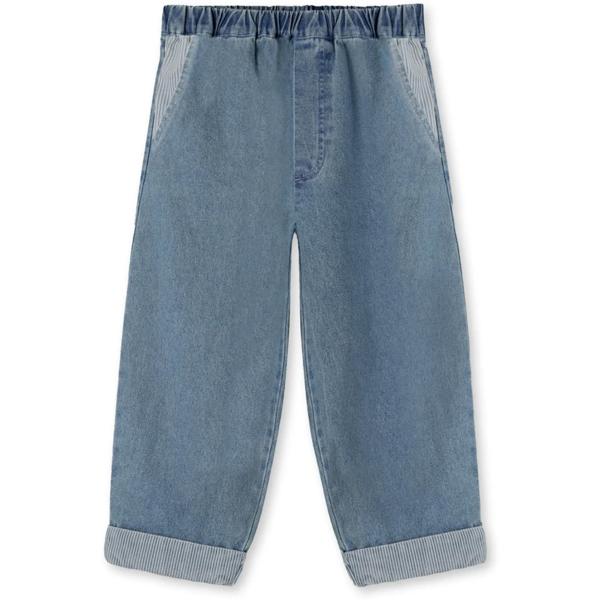 Don Contrast Pant Medium Denim Blue