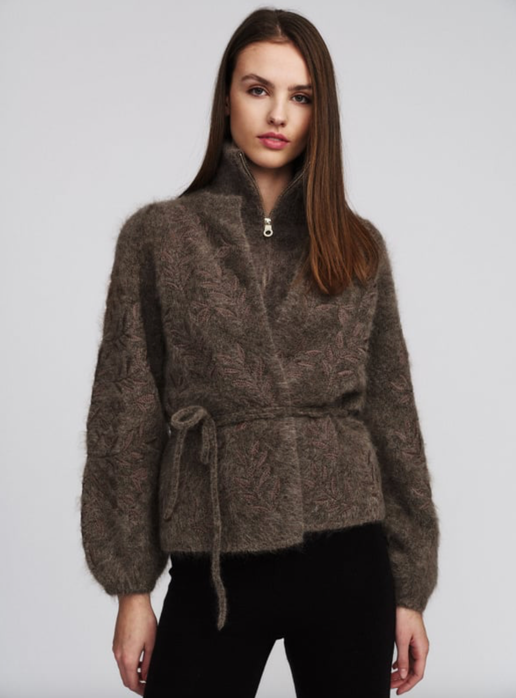 Fiola Chunky Cardigan Brown