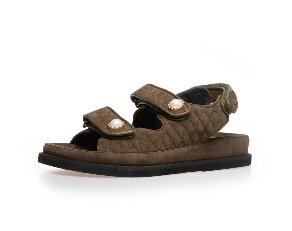 The Pearl Sandal Army Green