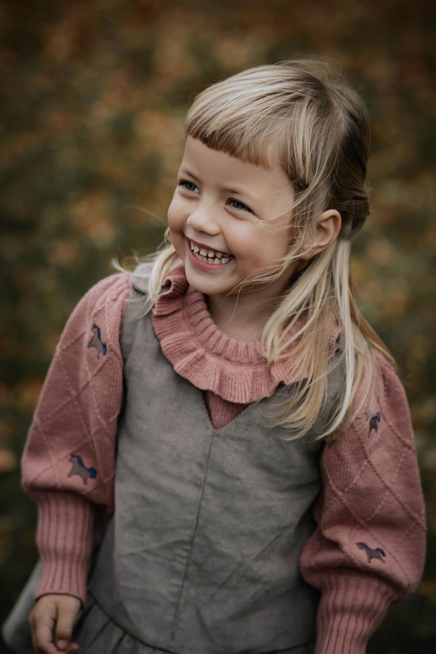 Lucie Unicorn Pullover Ash Rose
