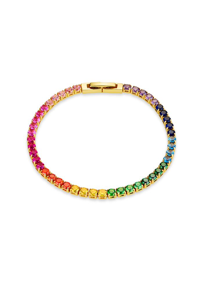Rainbow Tennis Bracelet