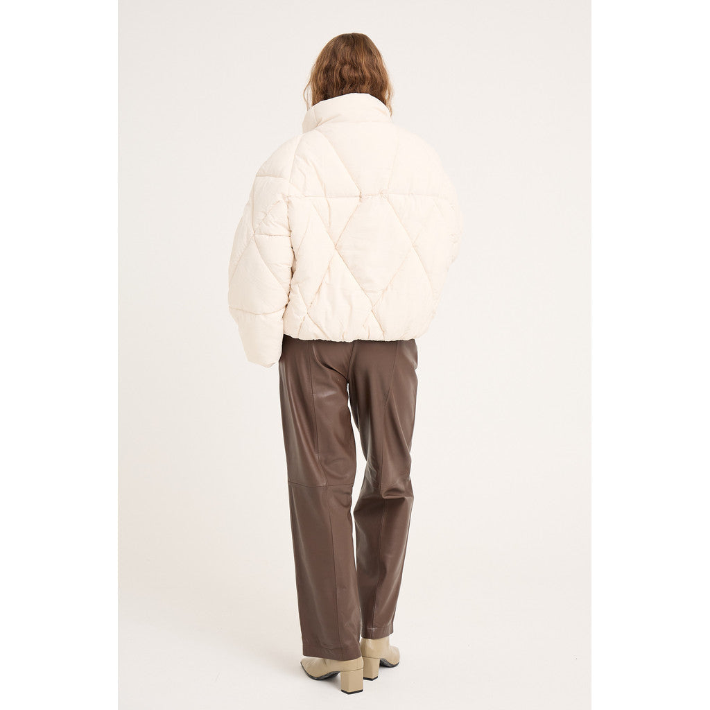 Bowy Puffer Jacket Off White