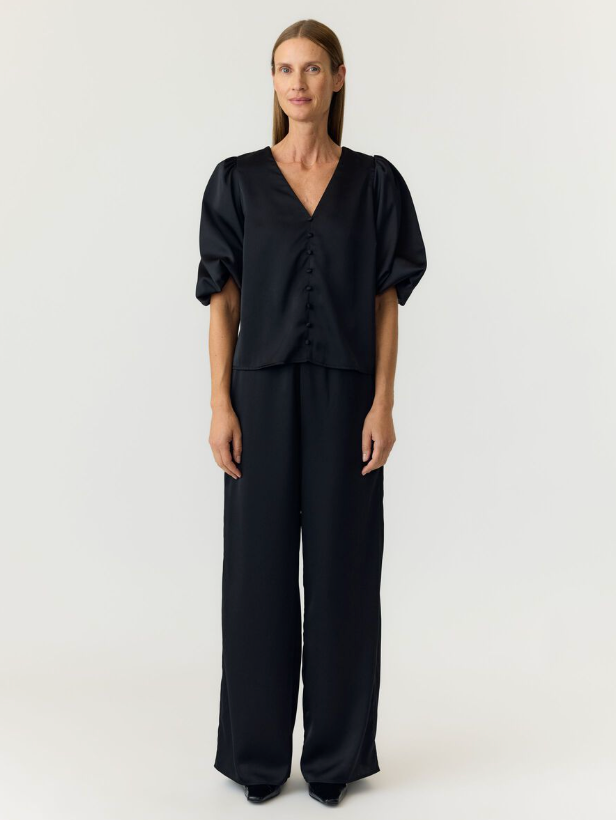 YASPELLA HW Wide Pants Black