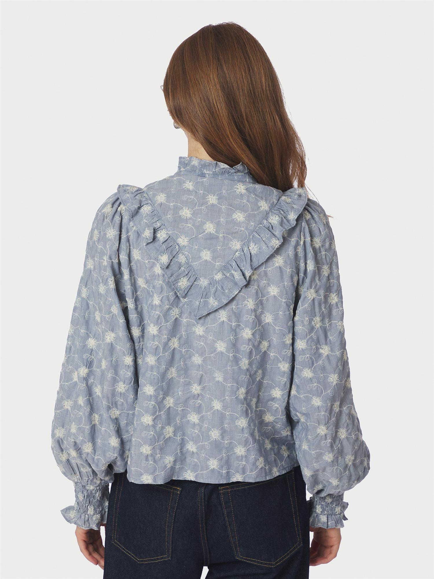 Degas Delicate Blouse Dusty Blue