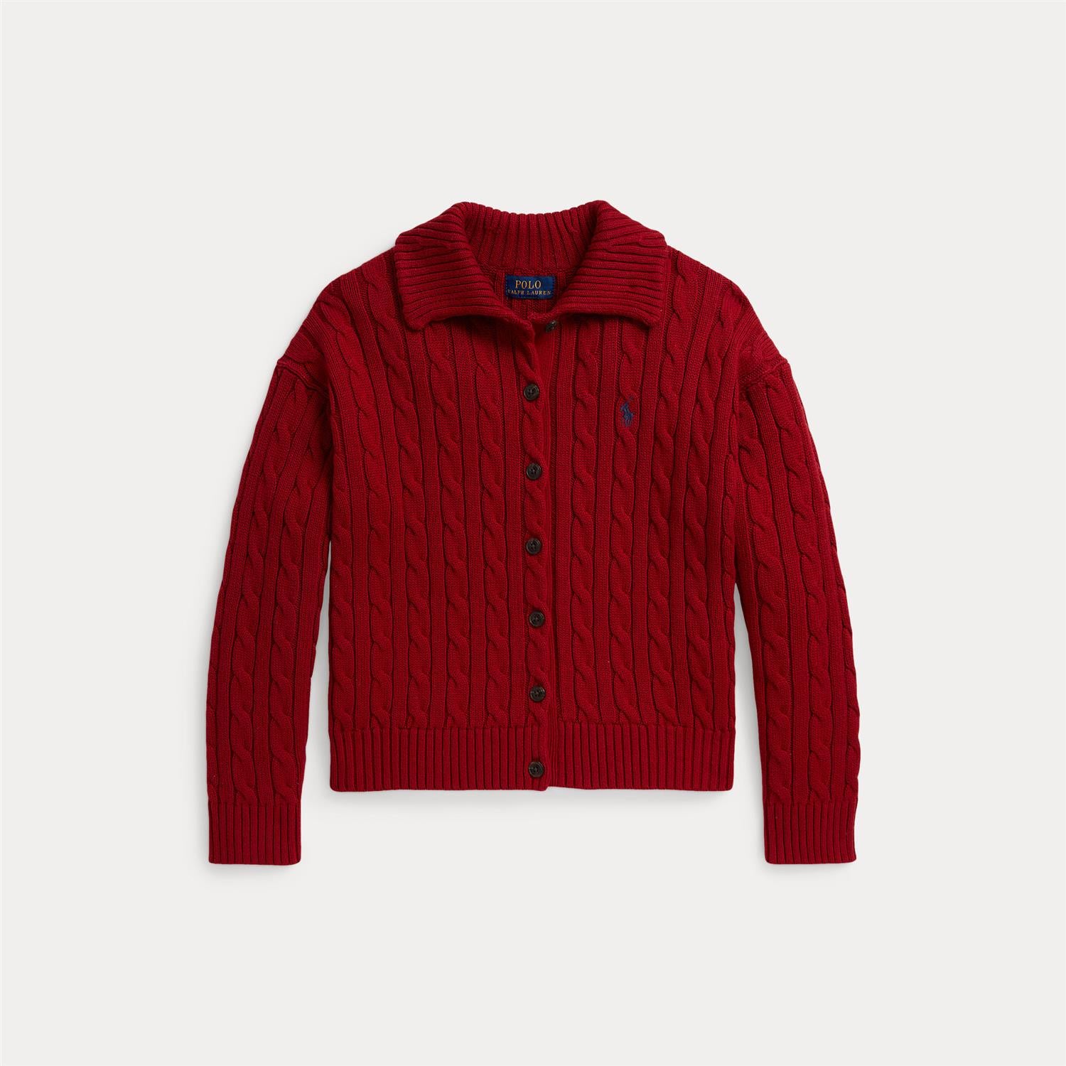 Cotton Cardigan Camden Red