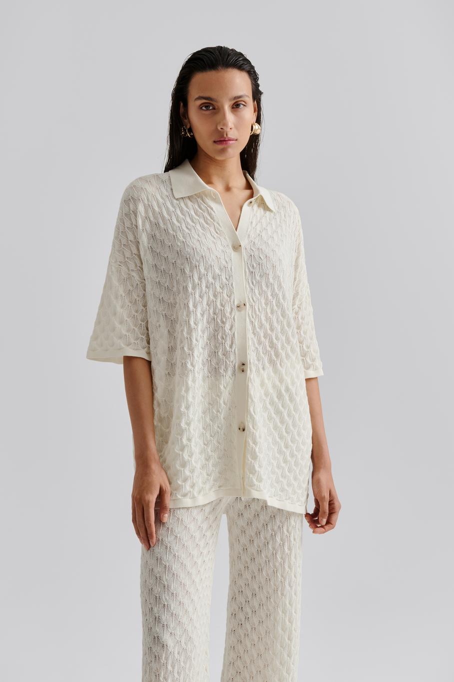 Moa Oversized Knitted White