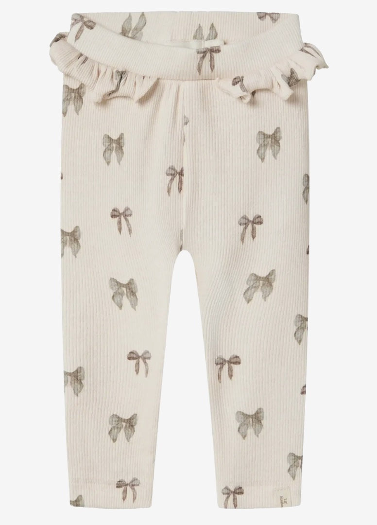 Gavo Efi Slim Legging Silver Peony Bow