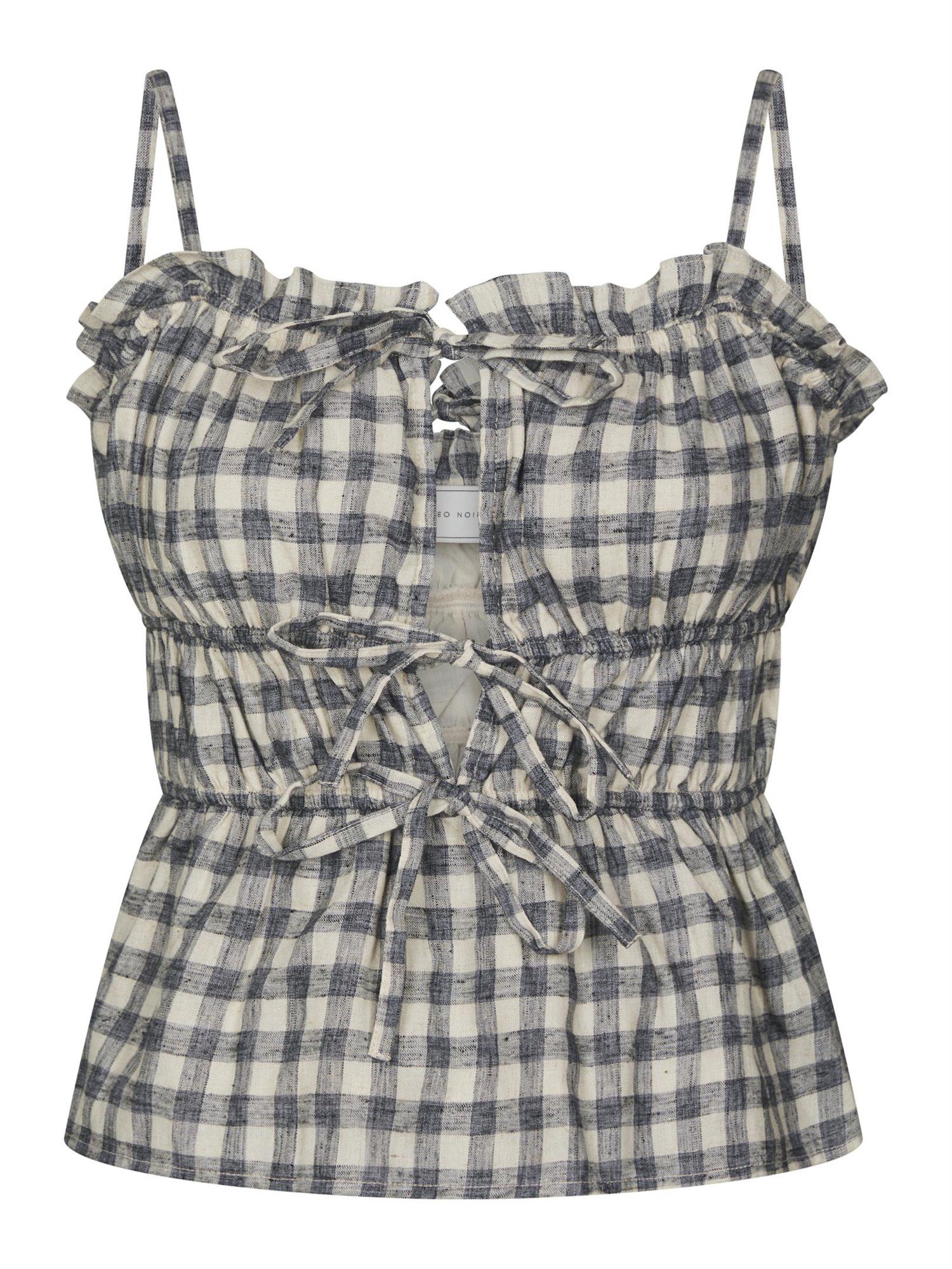 Seylor Check Top Black