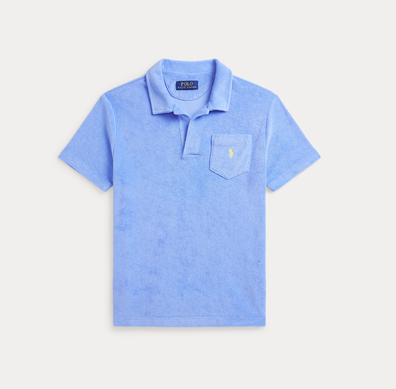 Terry Polo Shirt Harbor Island Blue