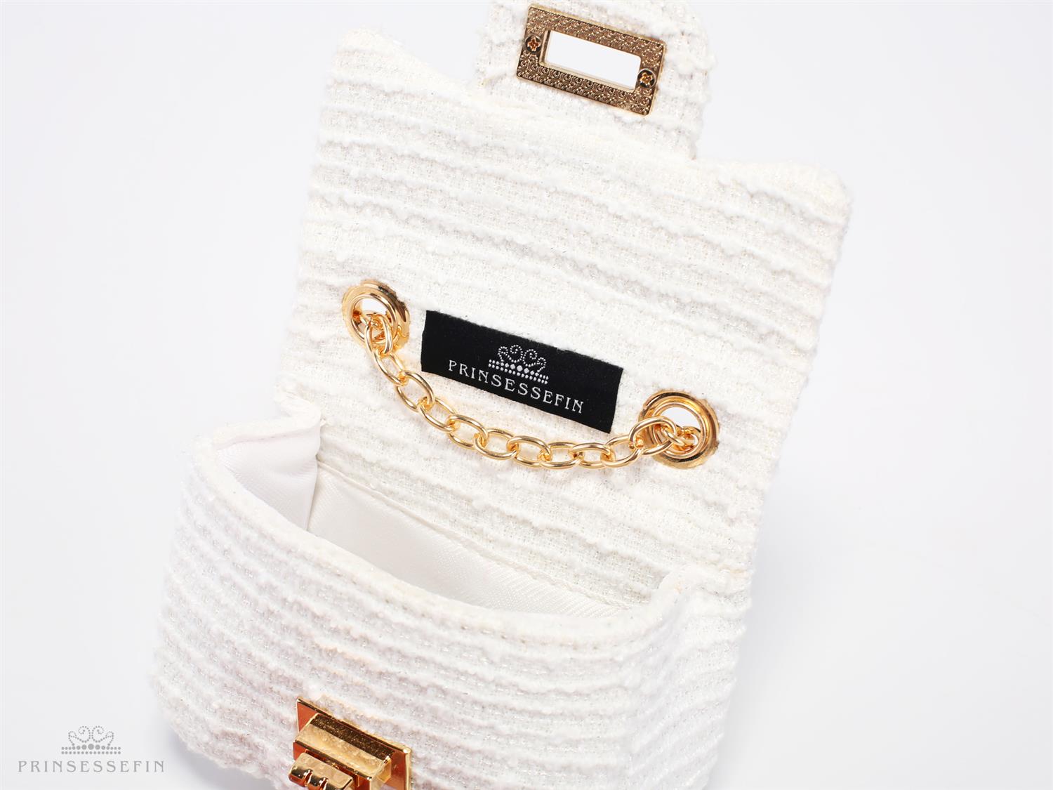 Handbag Mini Stripes Off White