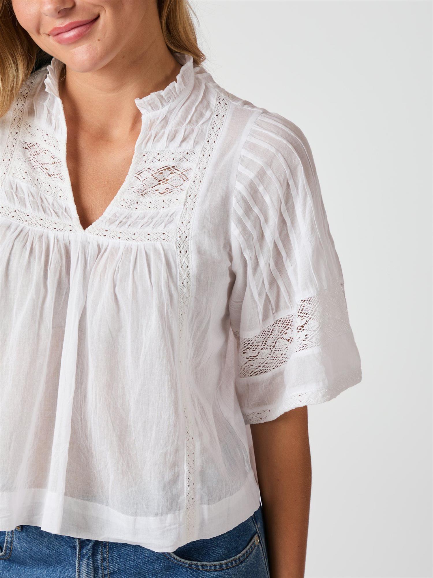 Siama Voile Blouse White