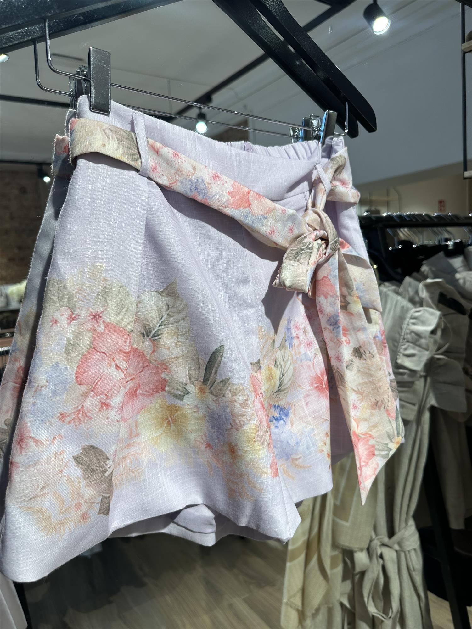 Flower Shorts Purple