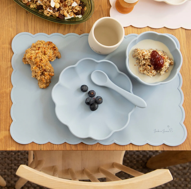Poppy Placemat Pale Blue