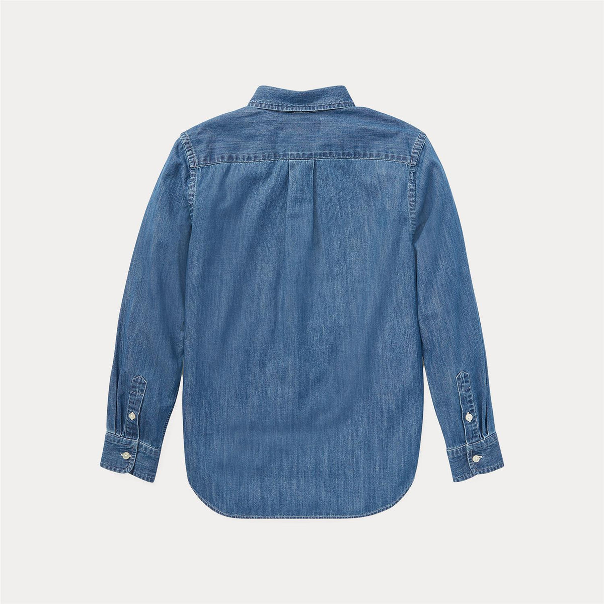 Cotton Chambray Shirt DK Blue