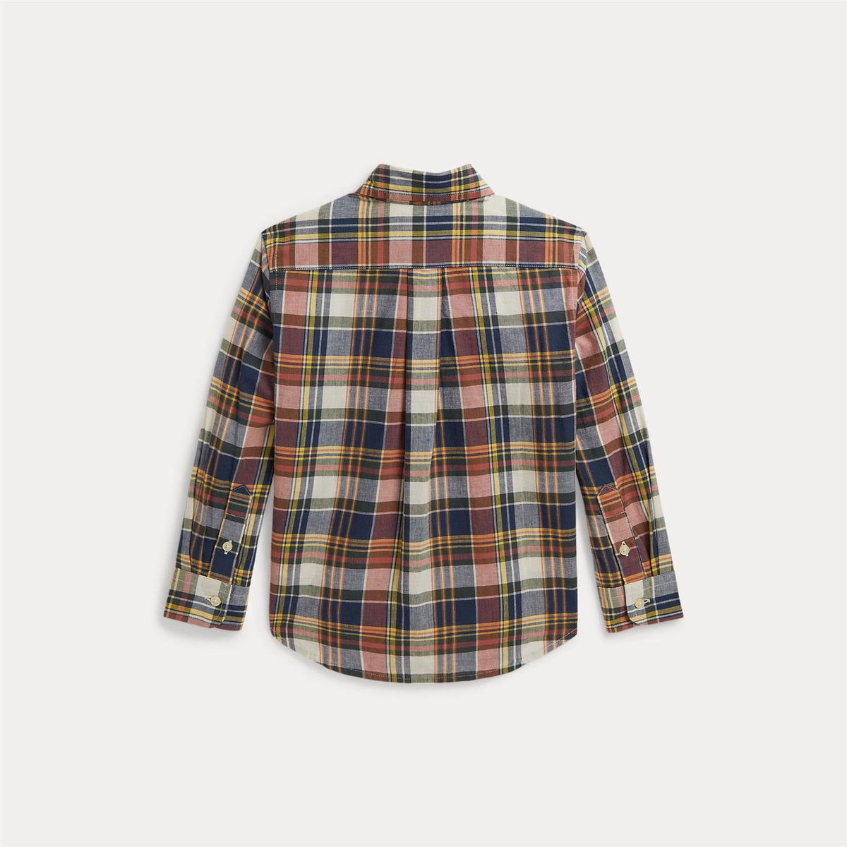 Woven Sport Shirt Classics Navy Yellow Multi