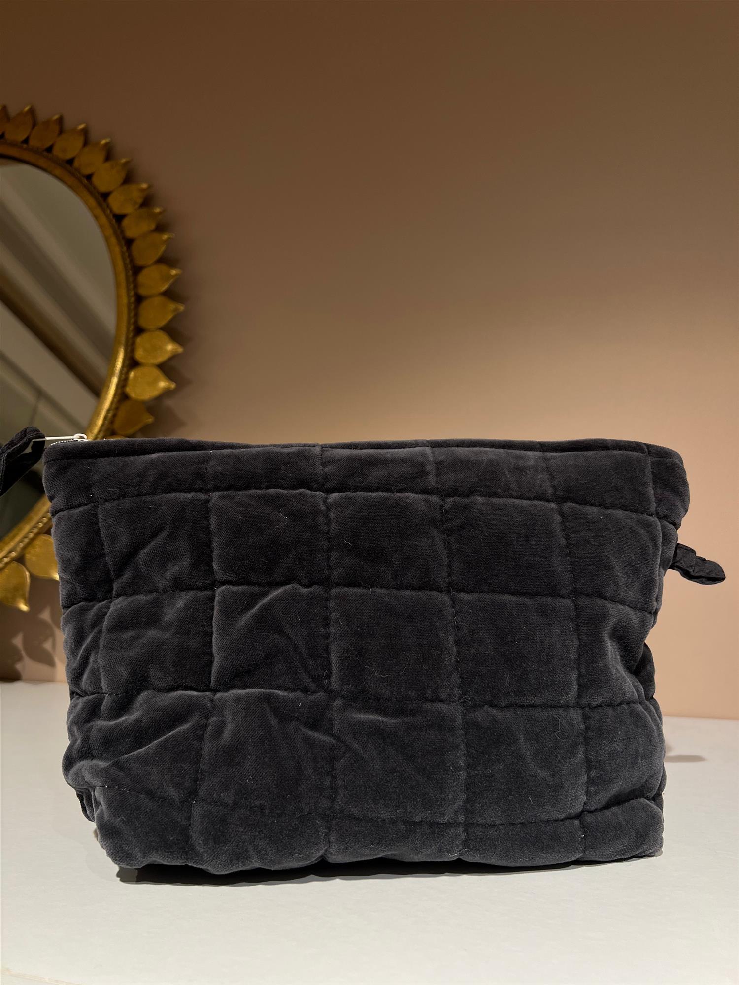 Toalettmappe Velour Black