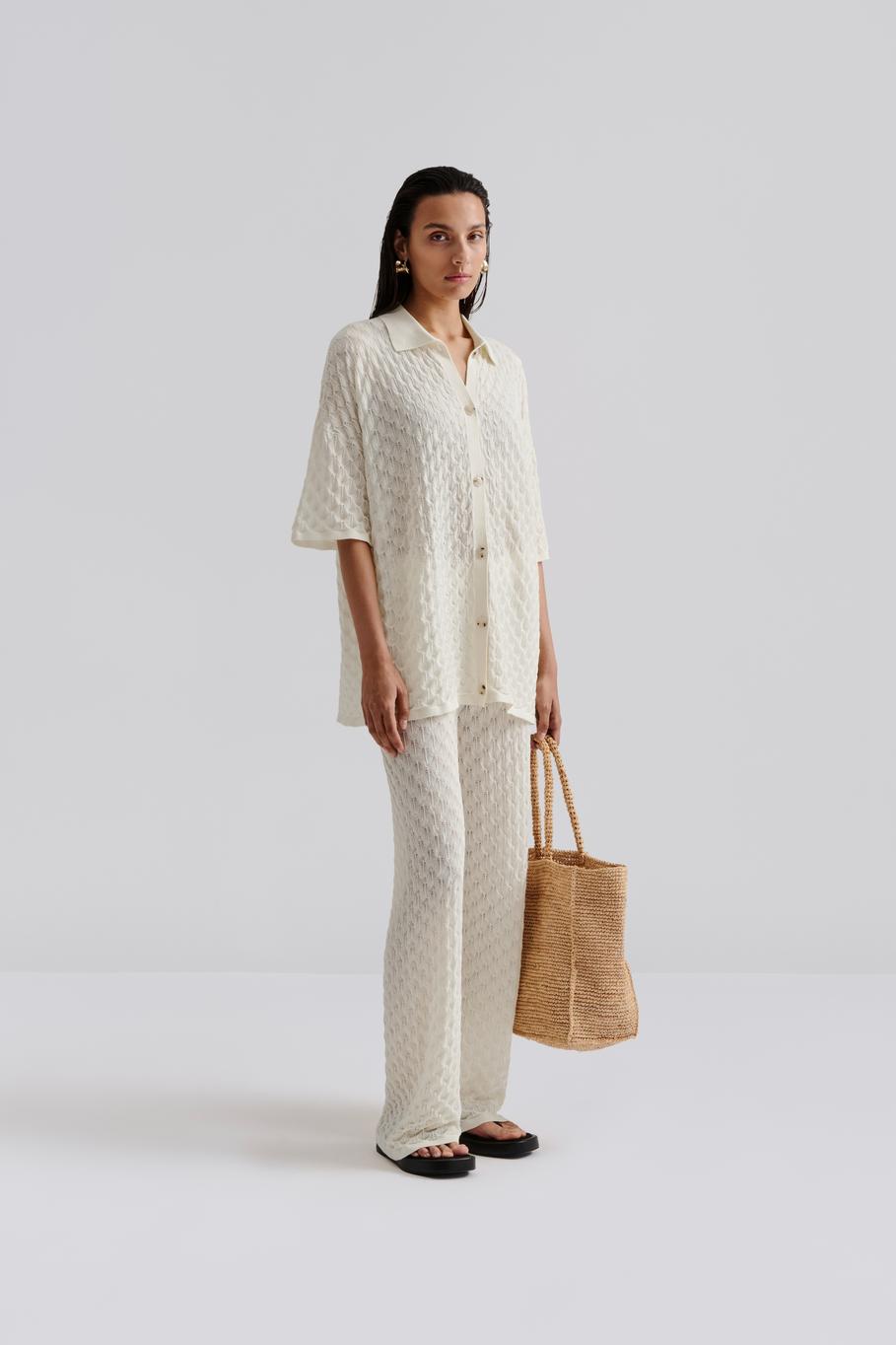 Moa Oversized Knitted White