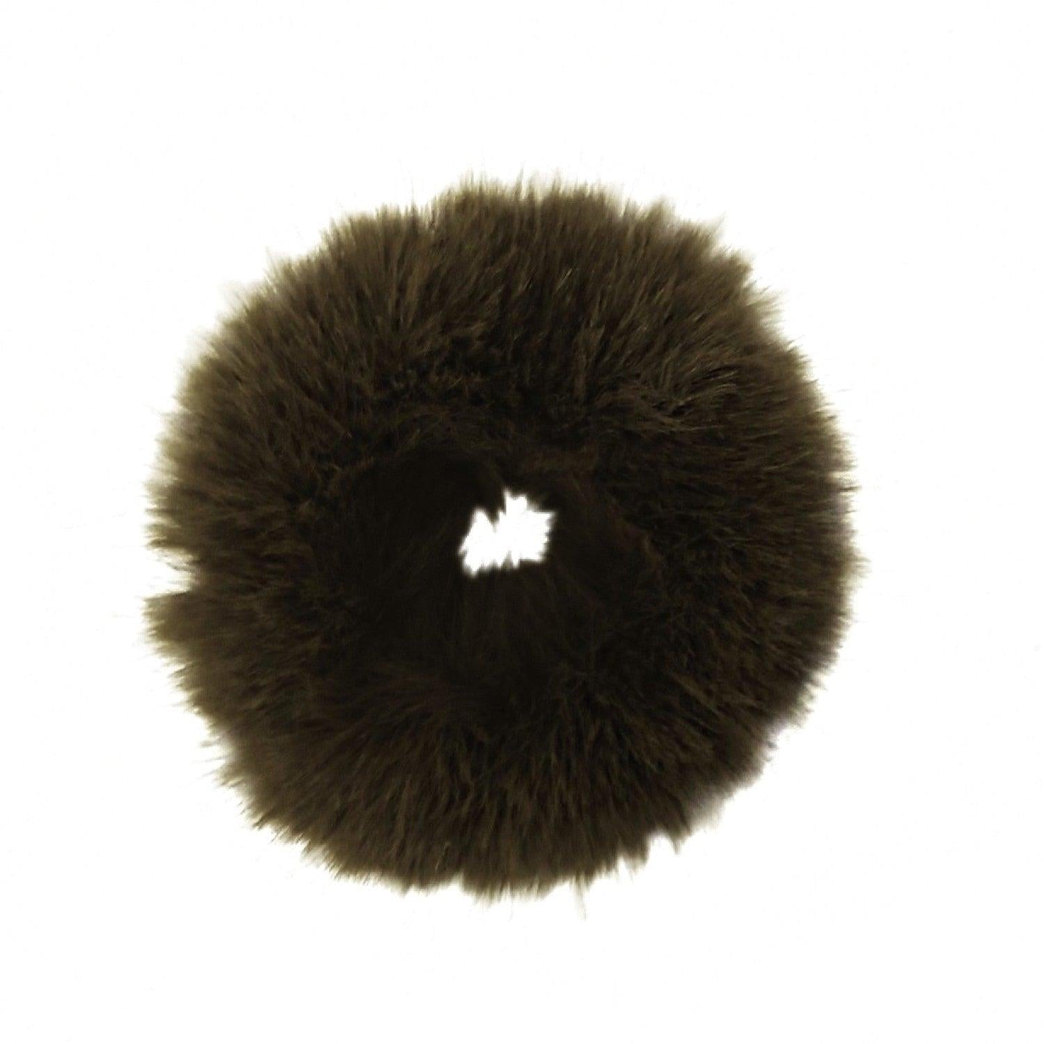 Hårstrikk Fuskepels Oliven