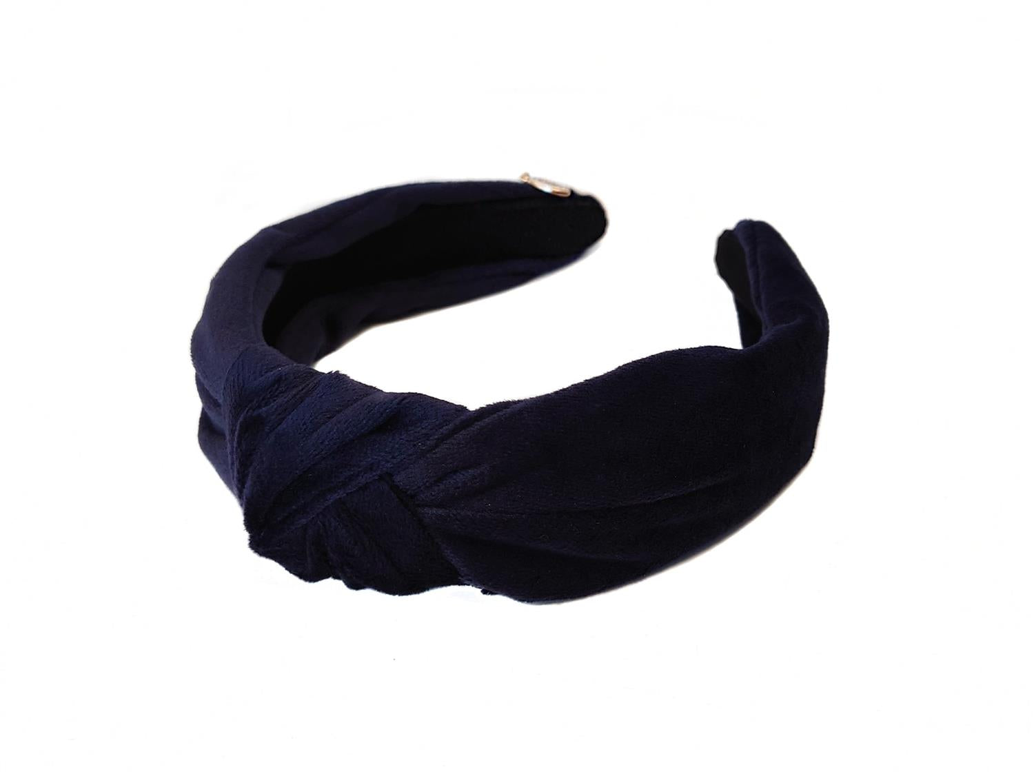 Hårbøyle Velur Knute Navy