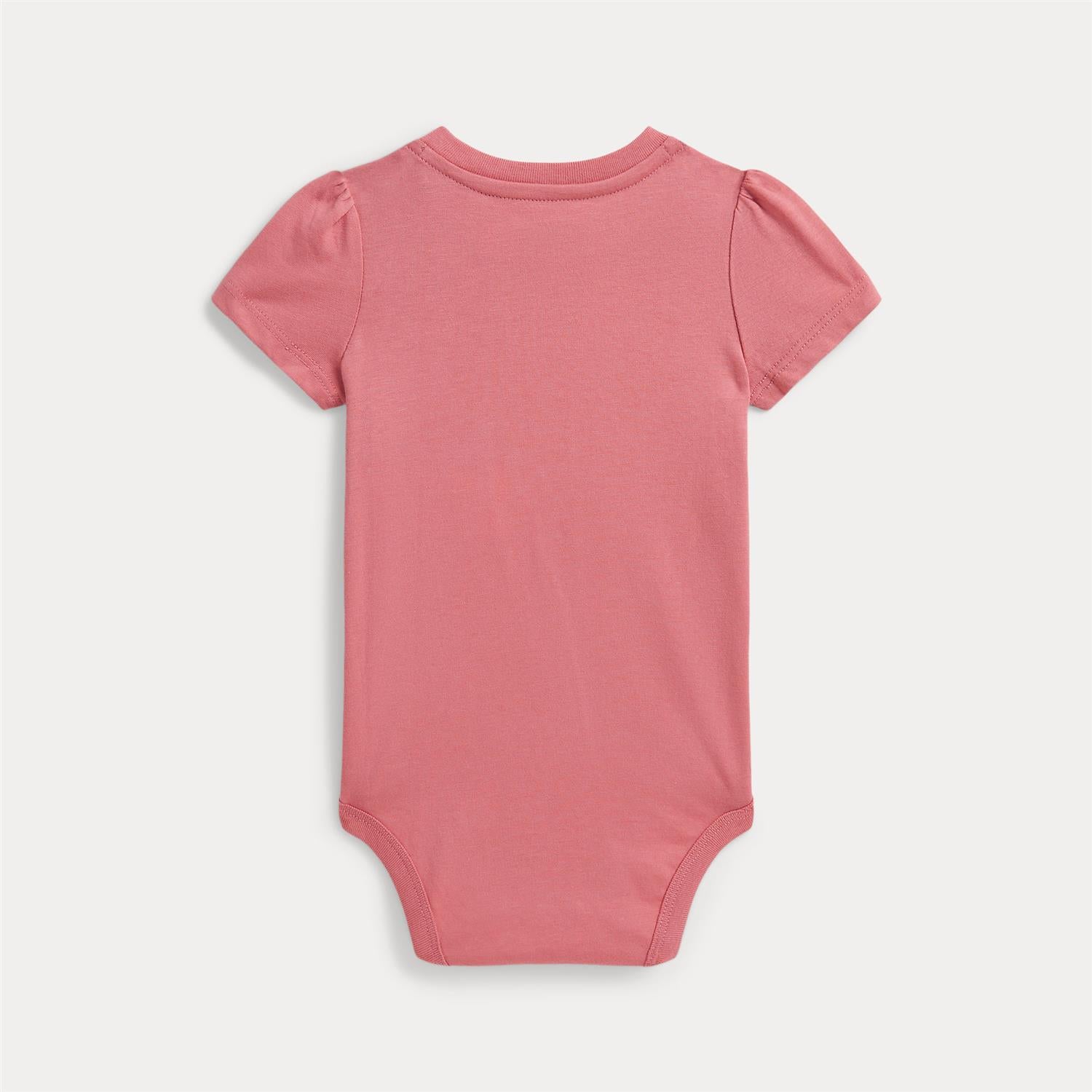 Jersey Polo Bodysuit Desert Rose