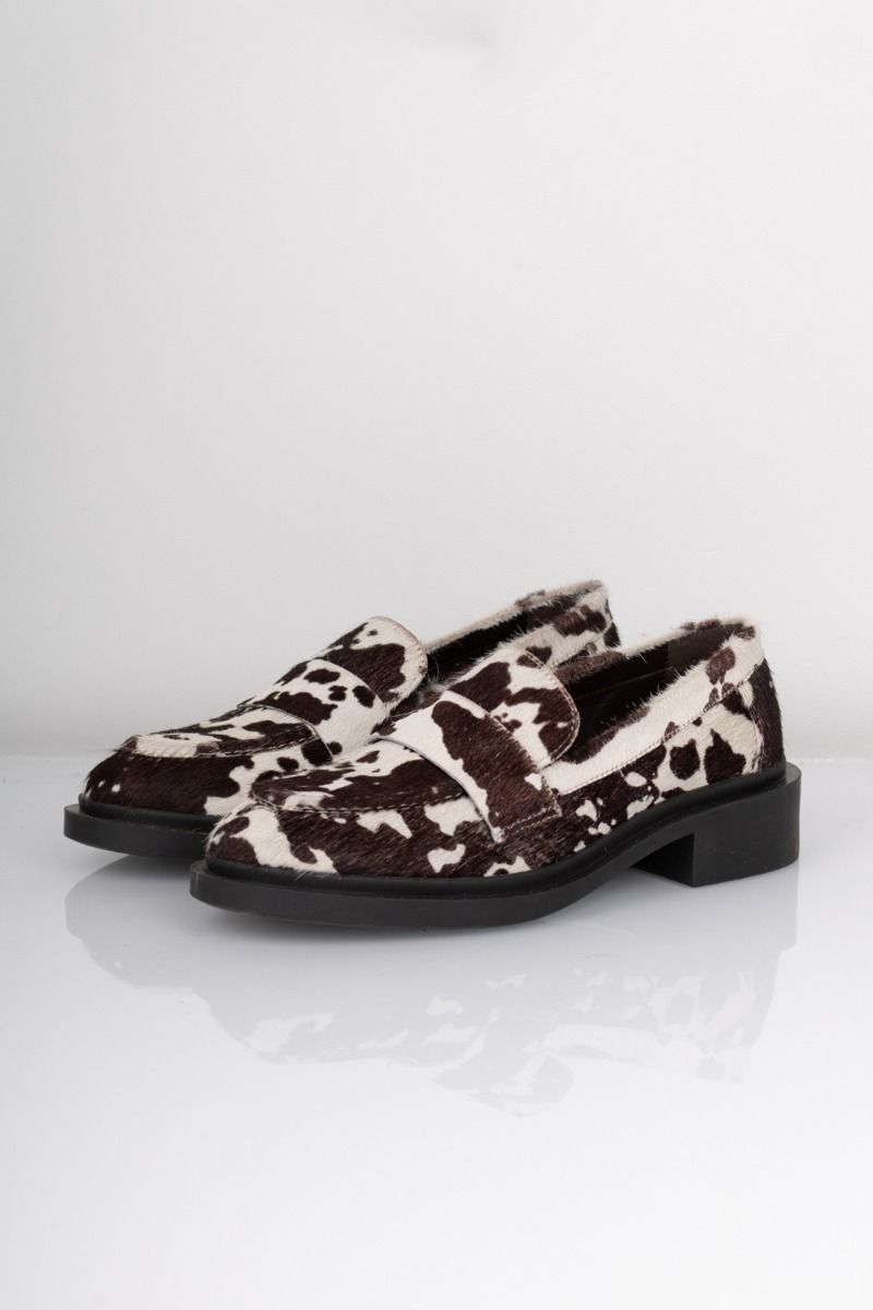 Celina Loafer White/Brown