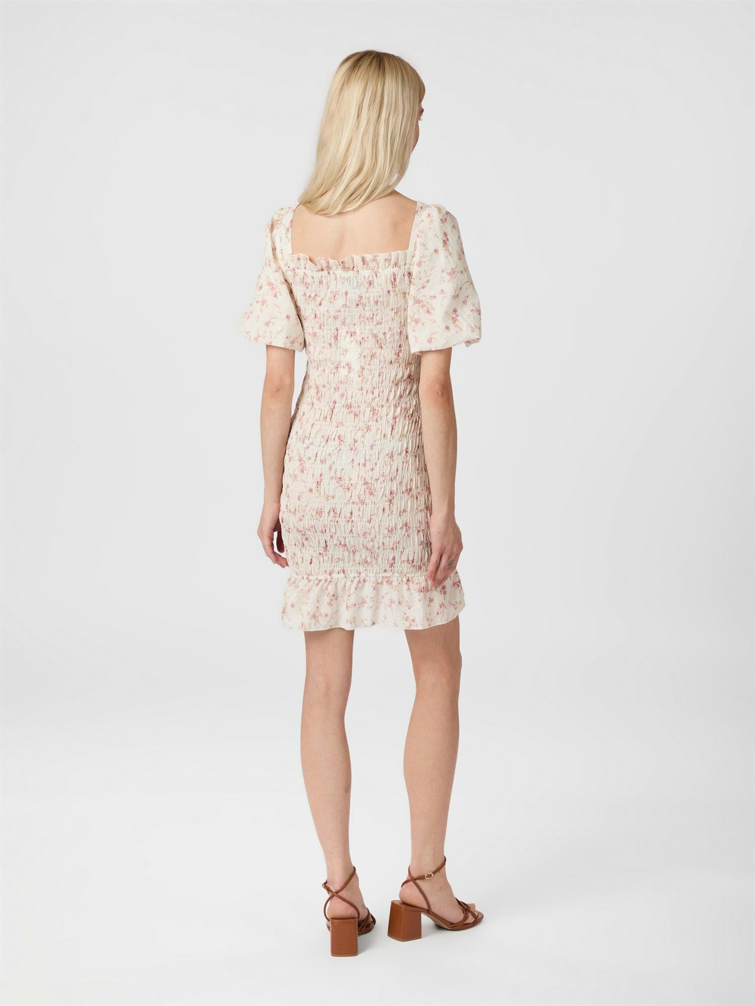 Edena Smock Dress Dusty Rose
