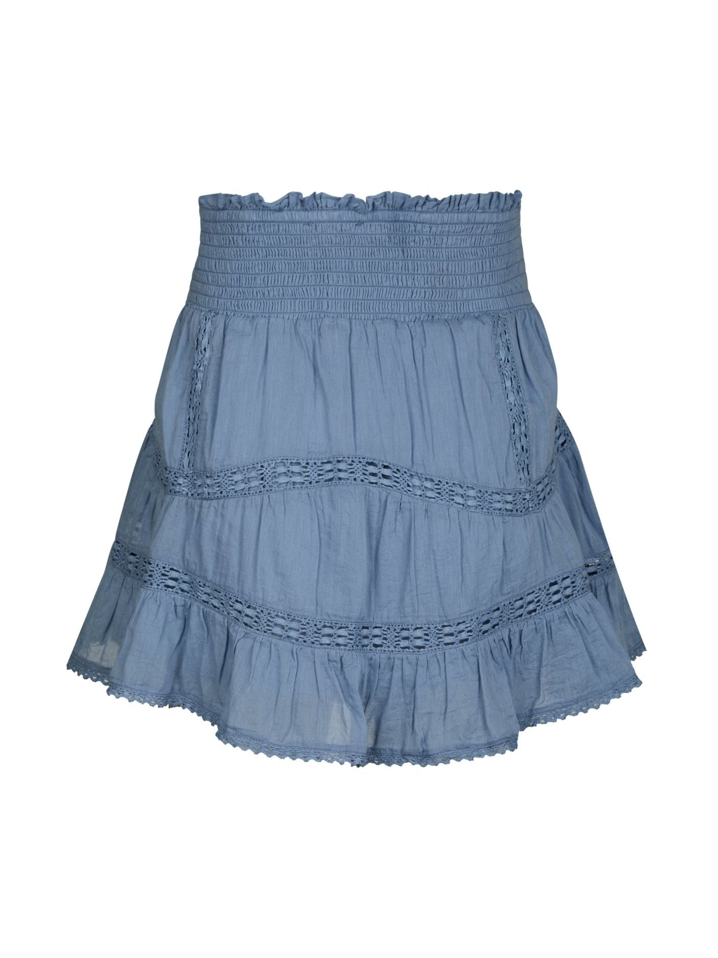 Robby Voile Skirt Smoke Blue