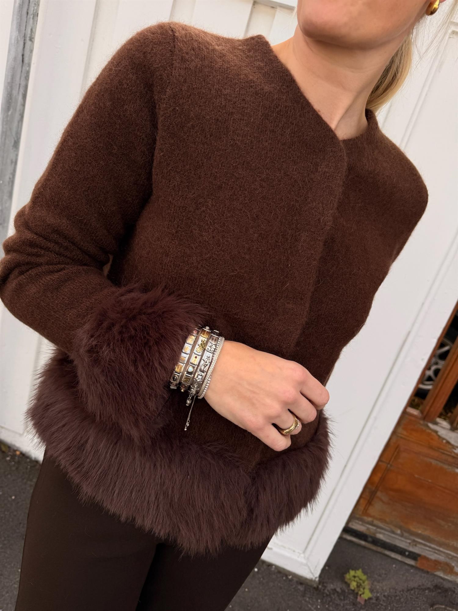 Bear Cardigan Brown