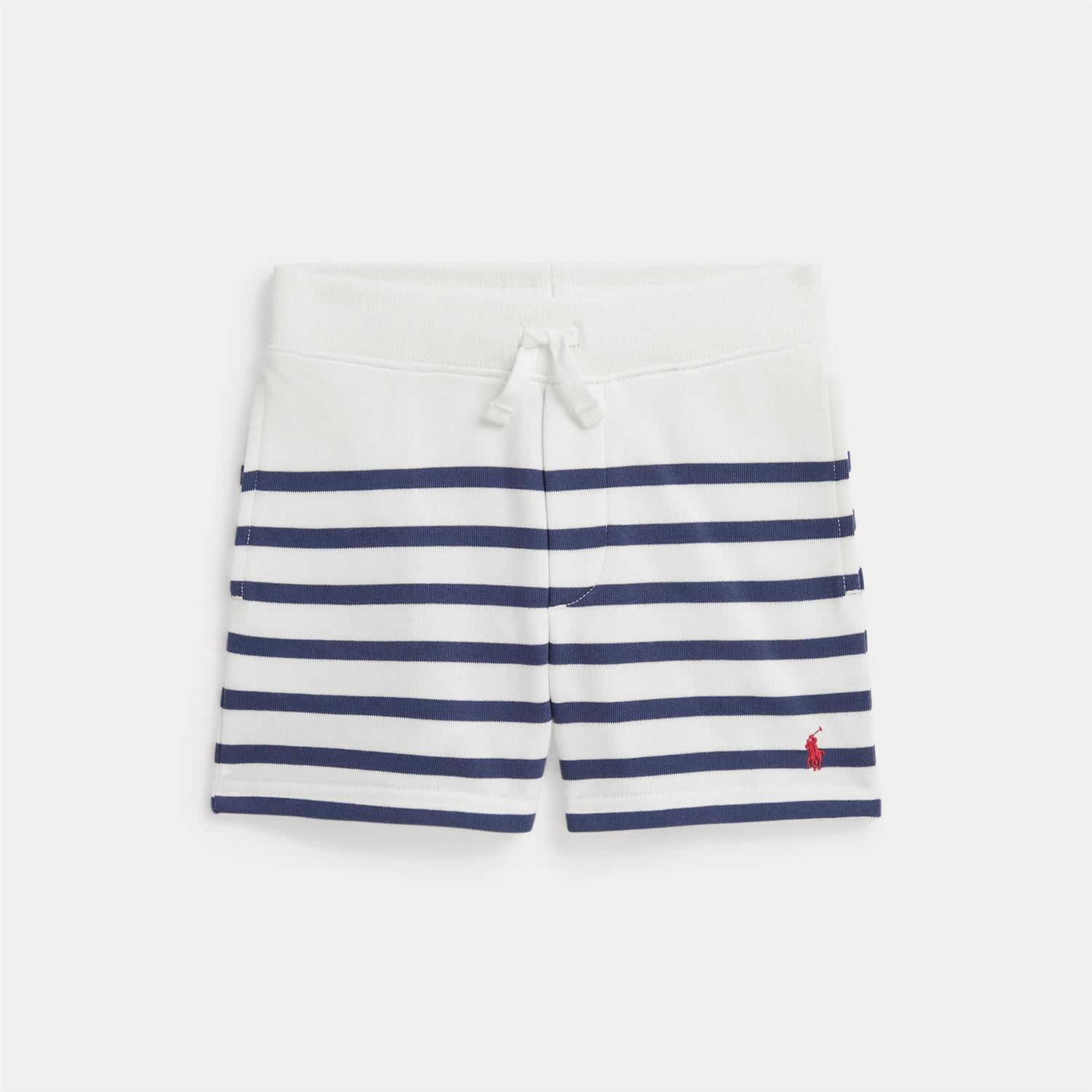 French Terry Short Deckwash White/Light Navy