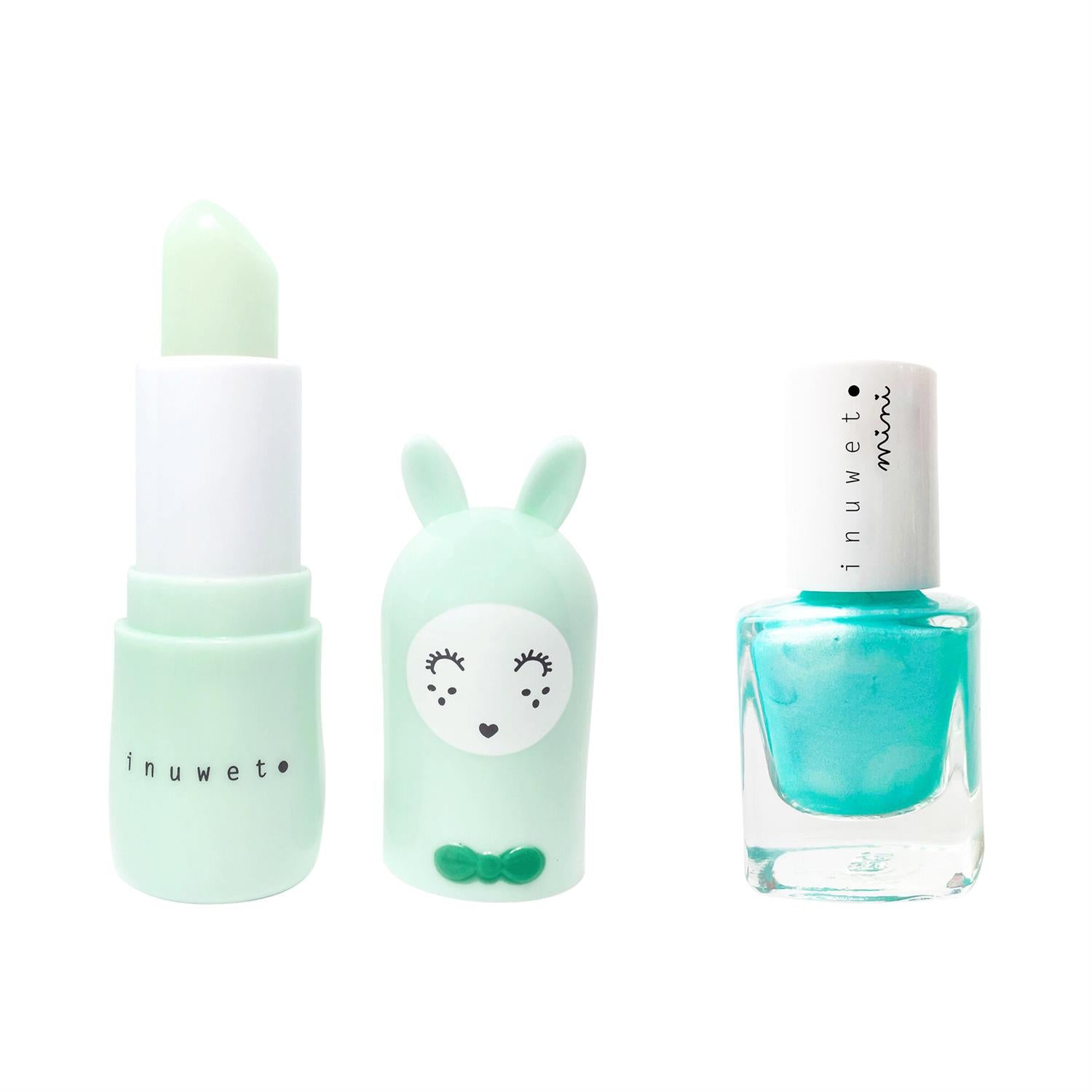 Duo Kids Aqua - Apple Lip Balm + Turquoise Apple Nail Polish