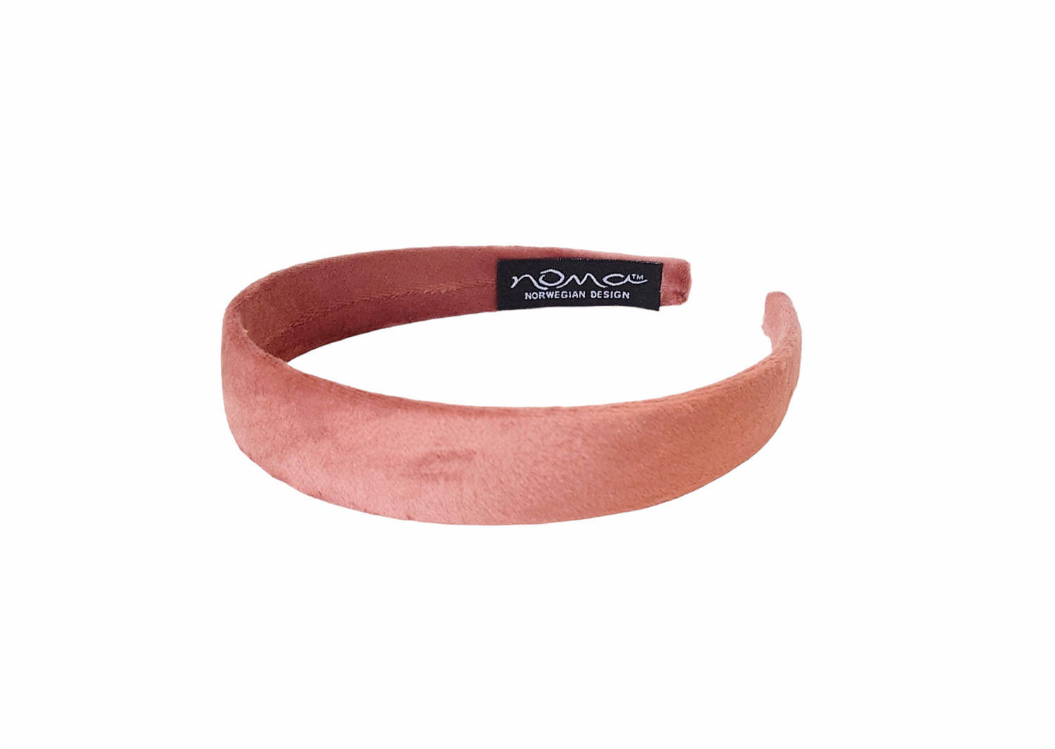 Hårbøyle Velur Flat Dusty Pink