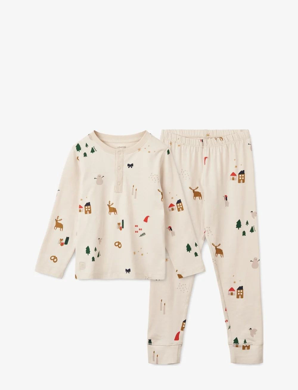 Wilhelm Printed Pyjamas Set Holiday/Sandy