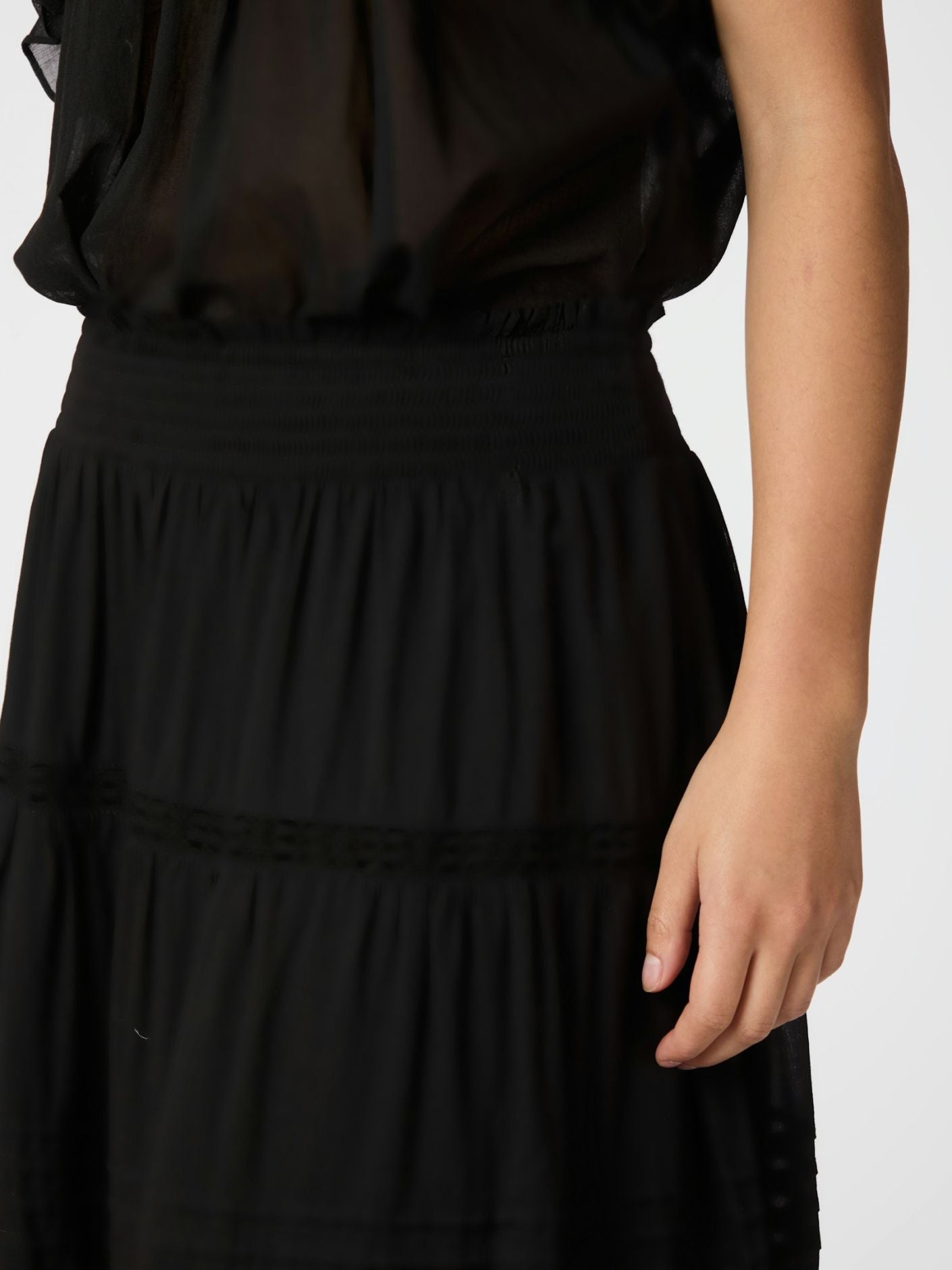 Felicia Voile Skirt Black