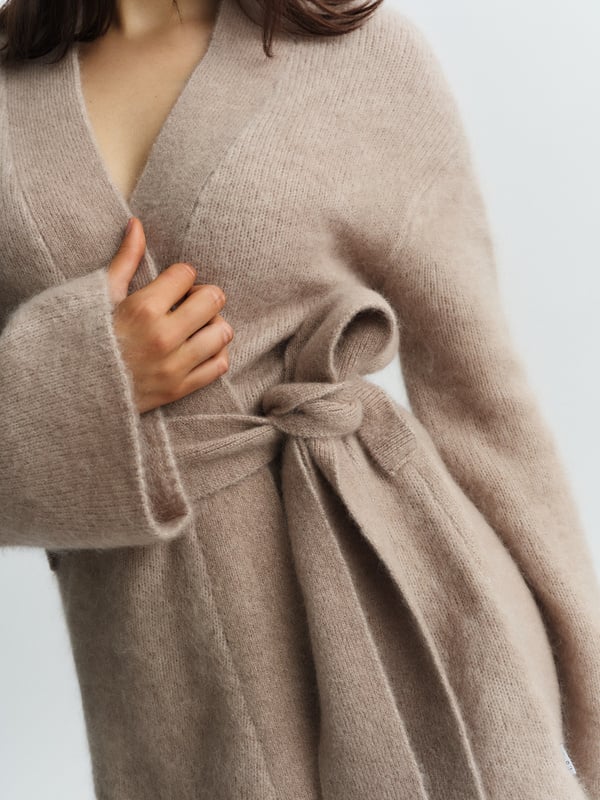 Vera Chunky Cardigan Hazel Beige