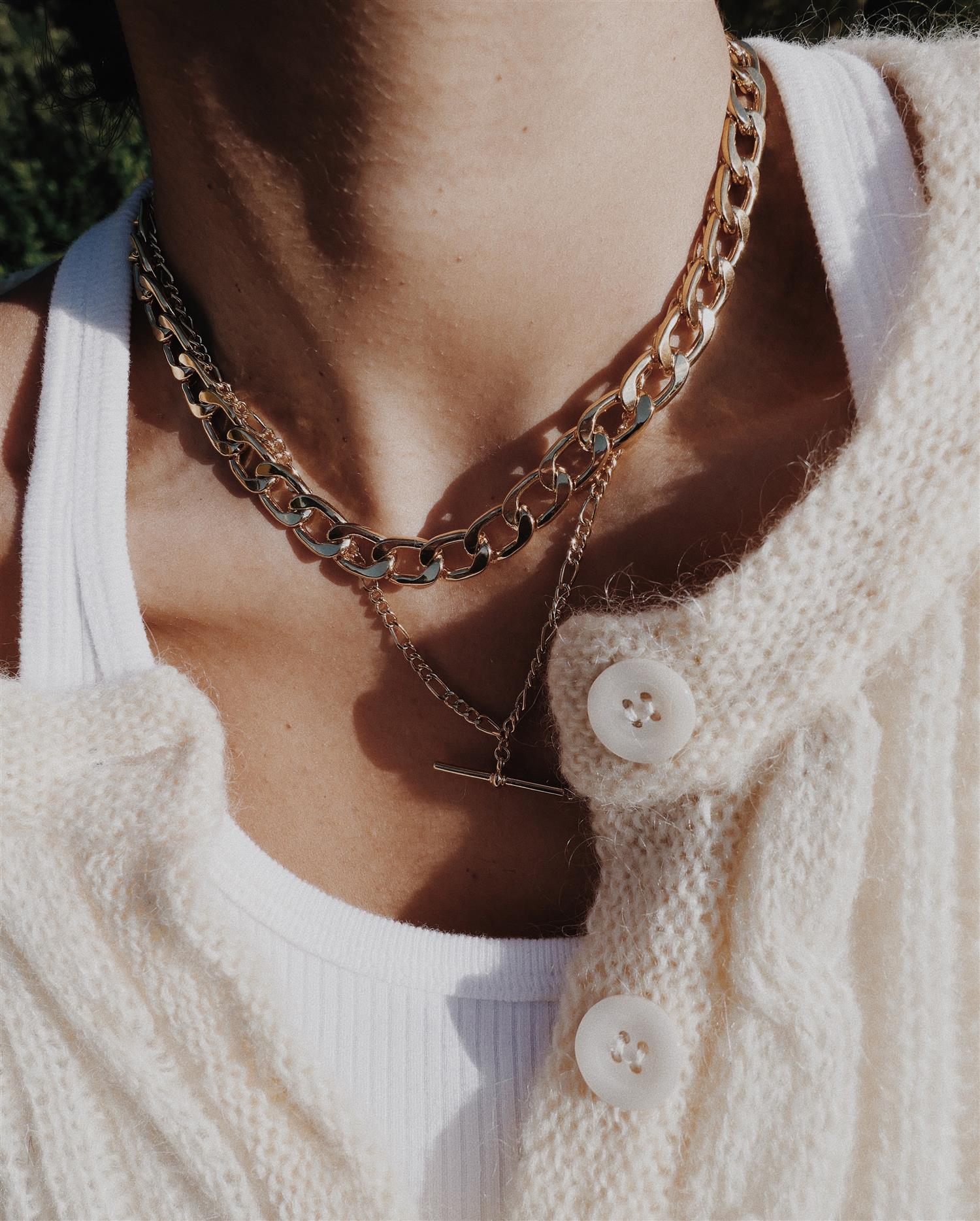 Chunky Chain Necklace Gold