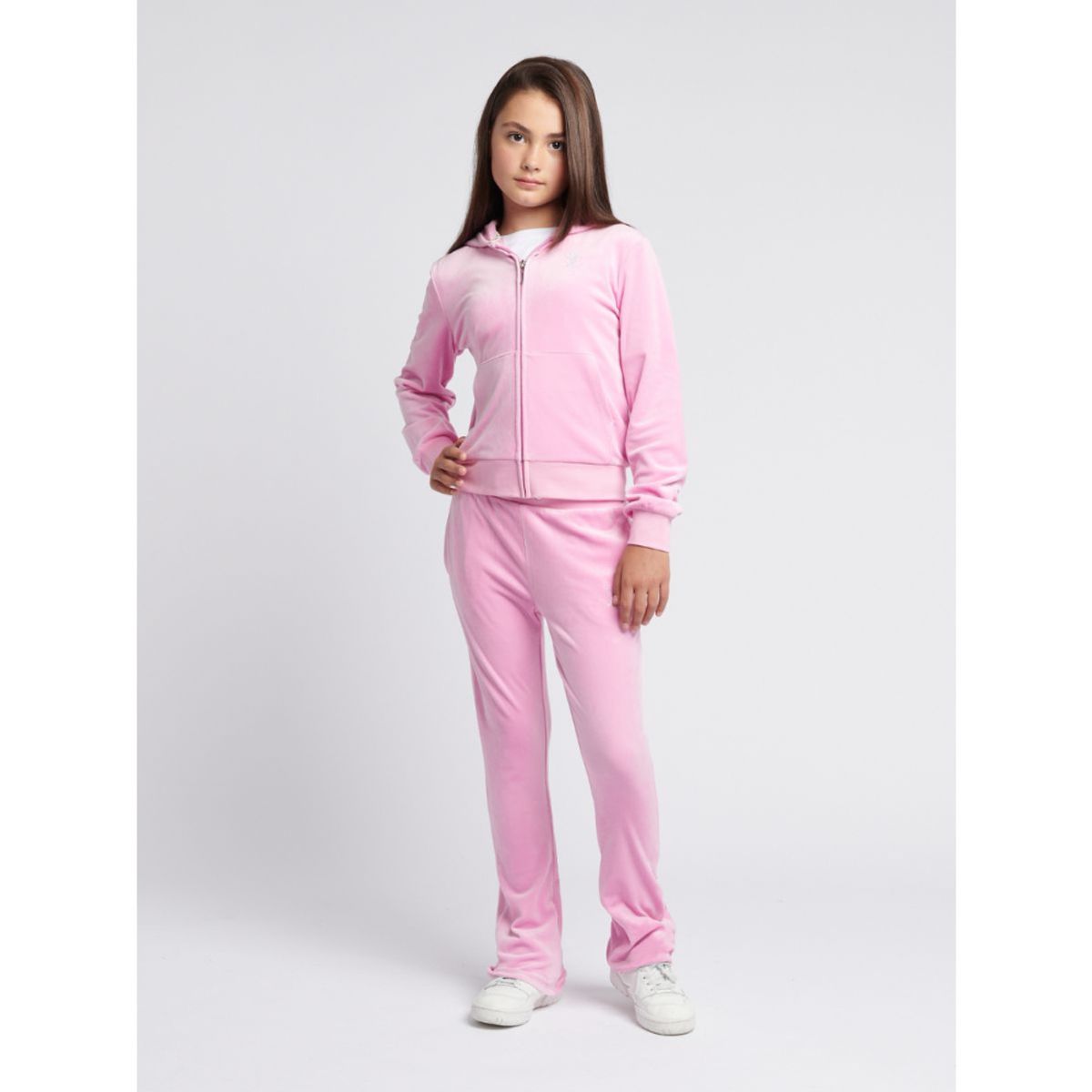 Diamant Zip Torunn Hoodie Pink Lilac